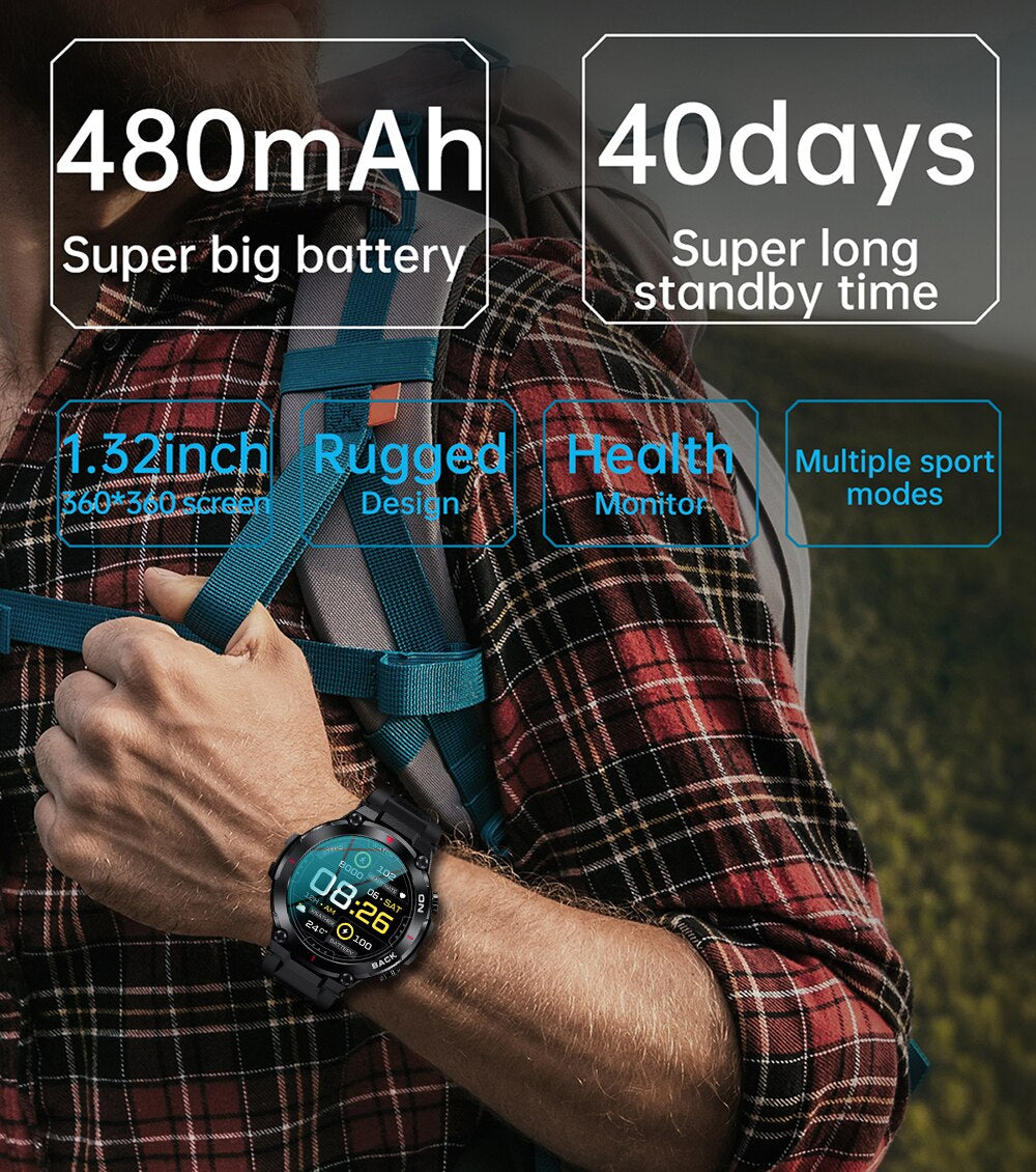 MELANDA SyncFit  1.39 Military Smartwatch