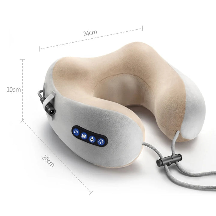 Electric Neck Massager U shaped Pillow Multifunctional Portable Shoulder Cervical Massager Outdoor Home Car Relaxing Massage