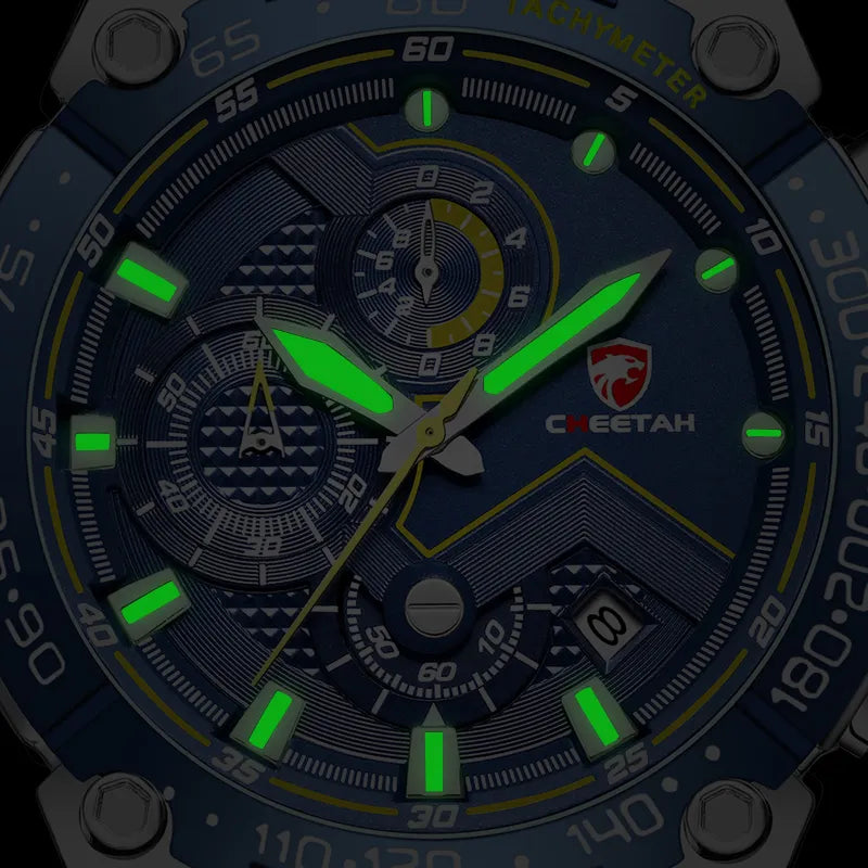 CHEETAH New Watches Mens Luxury Brand Big Dial Watch