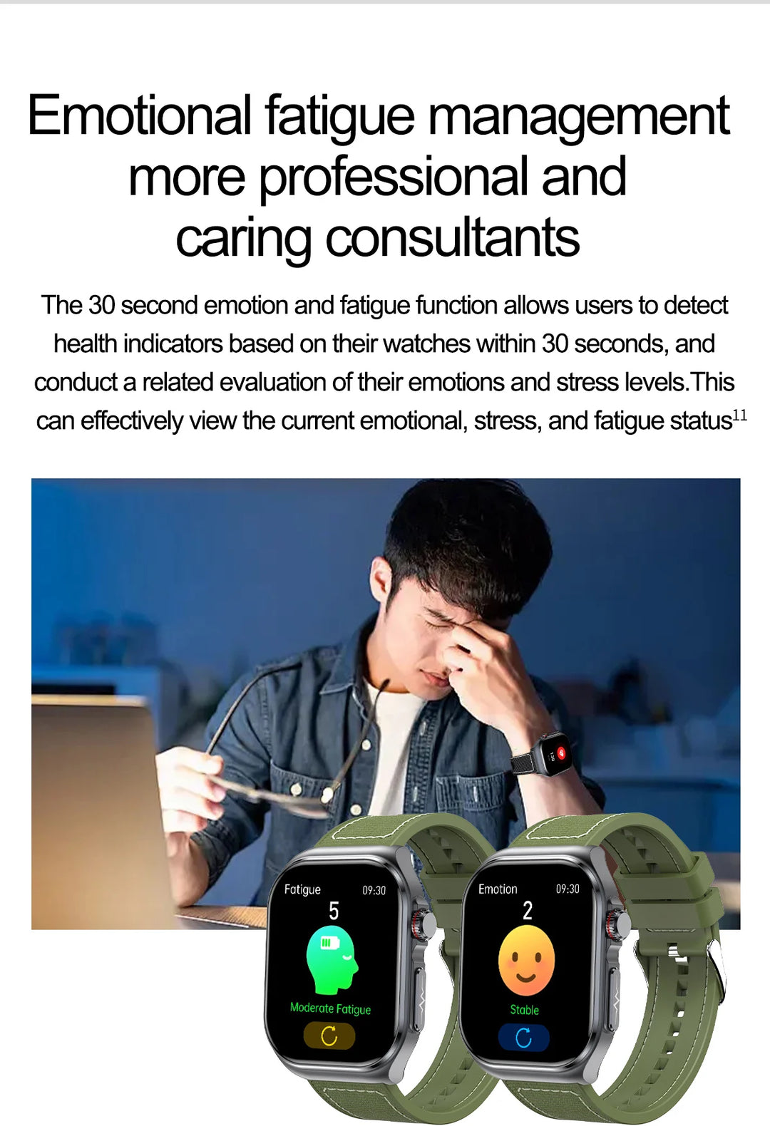 Lifesave Insight ® - Amoled Screen ECG Monitoring One Click Intelligent Micro Examination Bluetooth Call Smartwatch