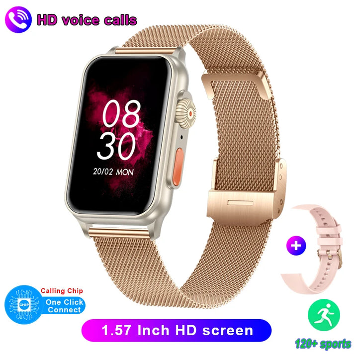 2023 New Bluetooth Call Smart Watch AI Voice Assistant Fitness Tracker 1.57 Inch HD Screen Smartwatch Men Women For Android IOS