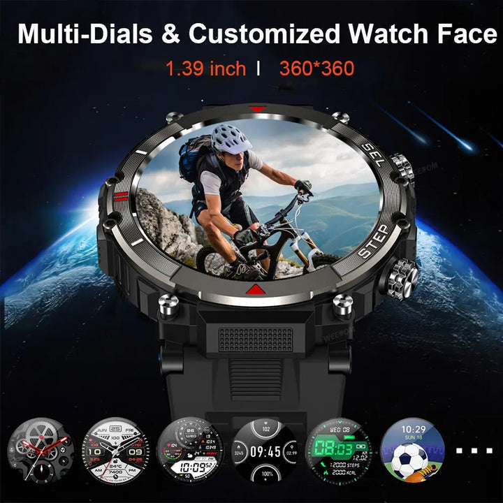 Bluetooth Call Smart Watch For Men 1.39'' Full Touch Screen IP67 Waterproof Sport Fitness SmartWatch For Xiaomi Android IOS CF11