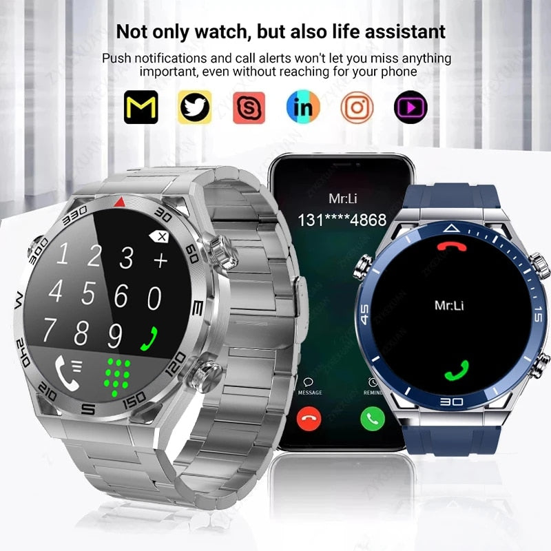 DT Ultimate Smart Watch -  NFC ECG+PPG - GPS Motion Tracker Compass