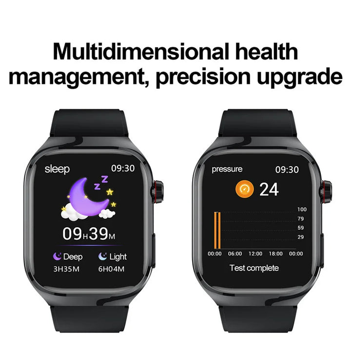 HealthScan Pro ® - Lipids Uric Acid Blood Glucose A.I Monitoring Smart Watch - One Button for Micro physical examination