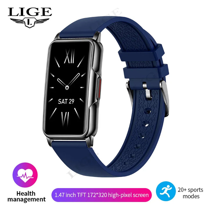 For Android IOS Smart Bracelet Women Smartwatch Men Heart Rate Blood Oxygen Waterproof Sport Smart Band Watch For Ladies +Gift