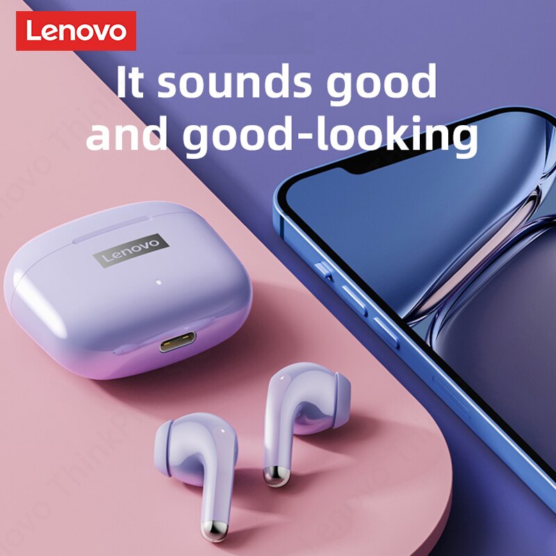 Fones de ouvido sem fio Lenovo LP40 Pro