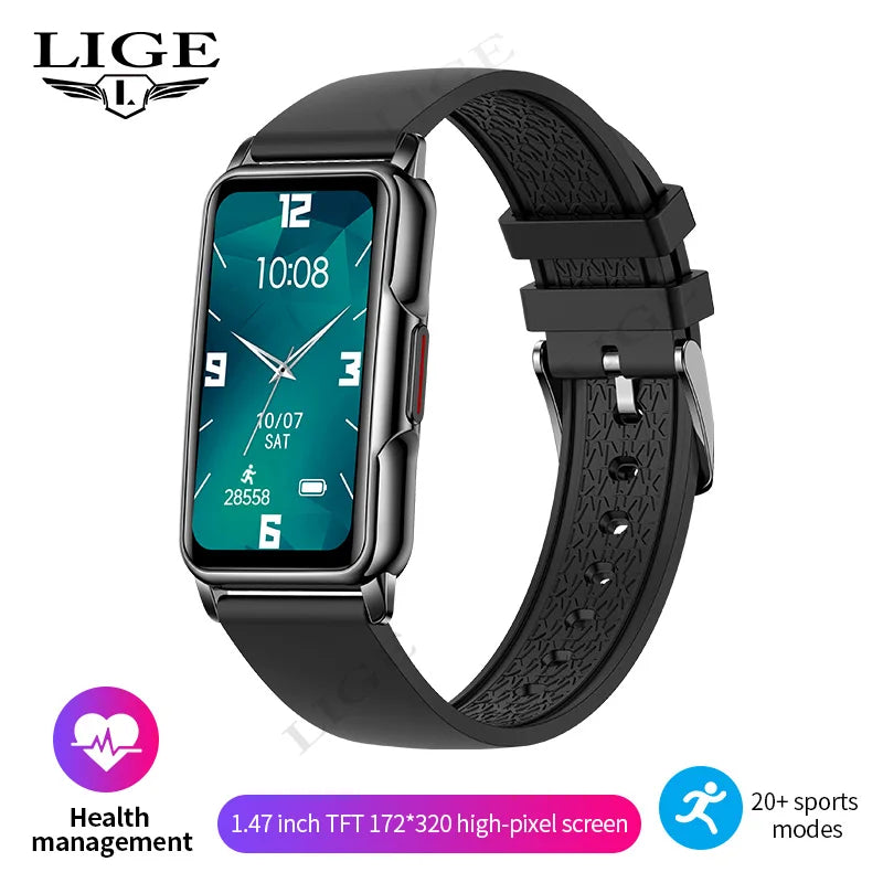 For Android IOS Smart Bracelet Women Smartwatch Men Heart Rate Blood Oxygen Waterproof Sport Smart Band Watch For Ladies +Gift