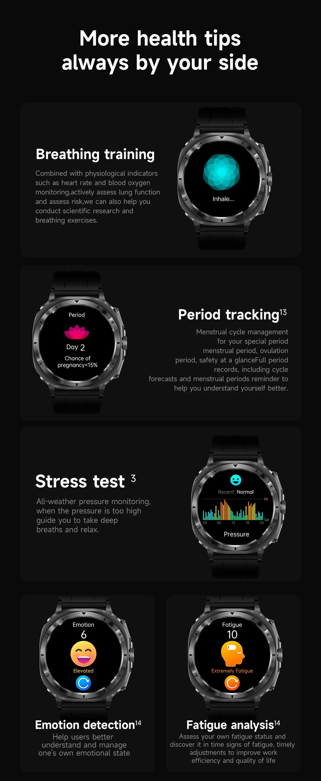 Power Fit® - Smartwatch with AMOLED Display | ECG Monitoring | Health Tracking | Voice Assistant | Outdoor Sports & Fitness Tracker