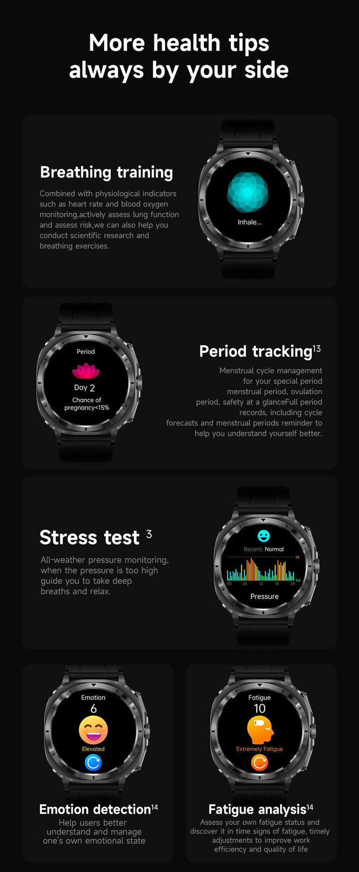 Power Fit® - Smartwatch with AMOLED Display | ECG Monitoring | Health Tracking | Voice Assistant | Outdoor Sports & Fitness Tracker