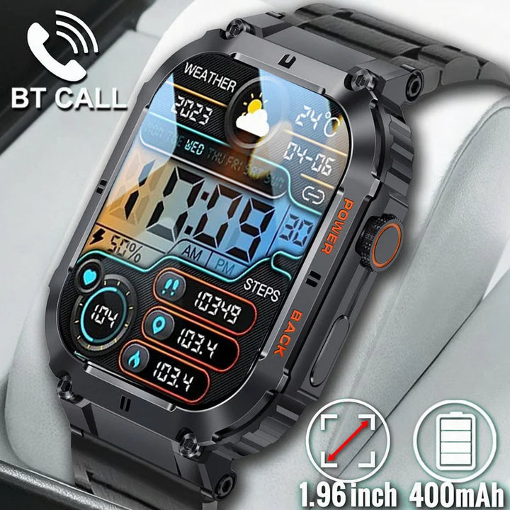 Outdoor Sport Smart Watch Men For Android Xiaomi Ios Ip68 Waterproof Fitness Watches Heart Rate 1.96'' Smartwatch 2023 Original