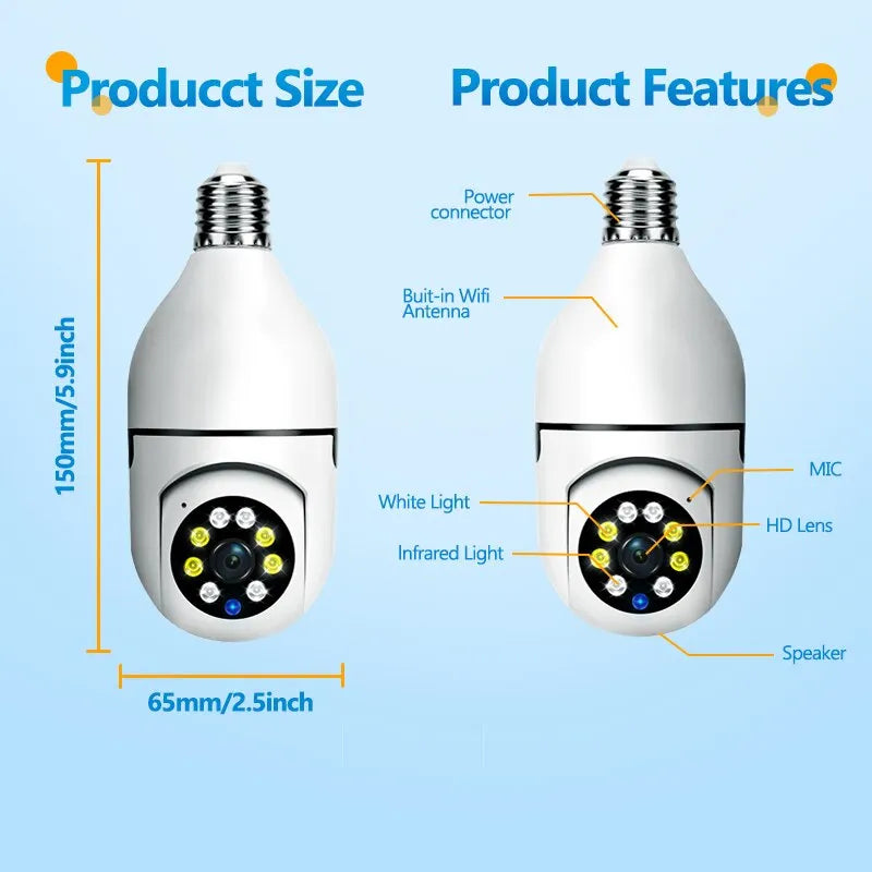 SurveilBright 5G Smart Bulb Camera