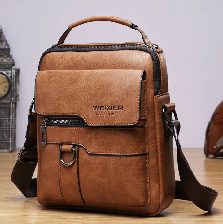 Men's Crossbody Bags -  for 9.7" iPad -  Solid Messenger Bag -  Travel Bag
