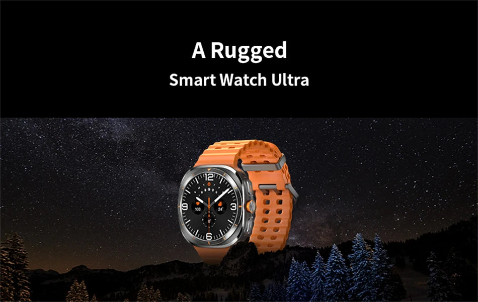 2025 New For Samsun Galaxy 7 Ultra AMOLED Smart Watch Men Blood Glucose Heart Rate Bluetooth Call NFC GPS Tracker Men Smart Watch