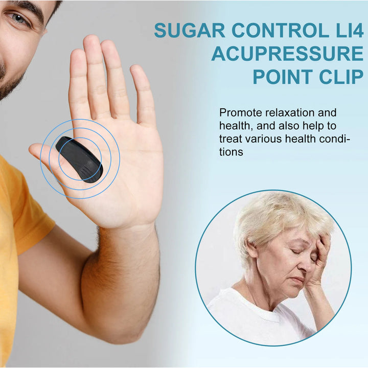 Sugar Control Acupressure Point Clip for Diabetic Treatment