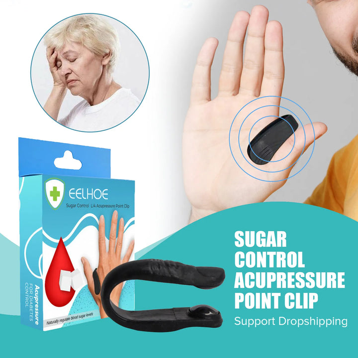 Sugar Control Acupressure Point Clip for Diabetic Treatment