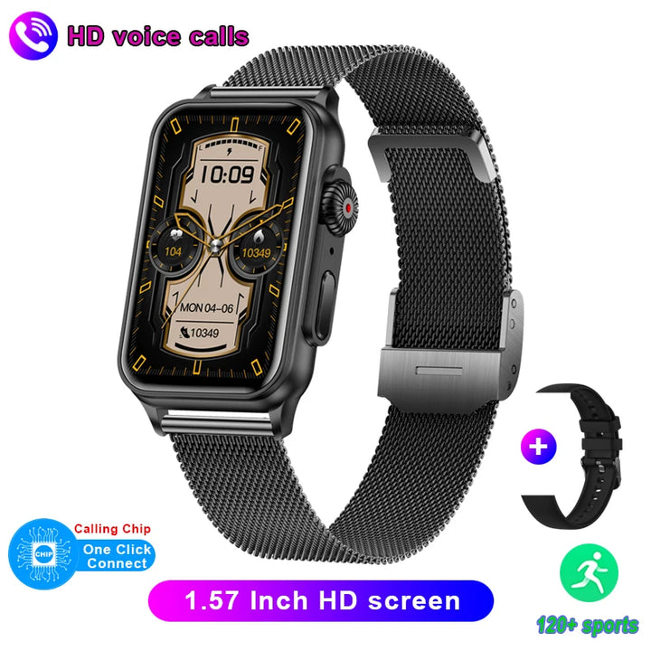 2023 New Bluetooth Call Smart Watch AI Voice Assistant Fitness Tracker 1.57 Inch HD Screen Smartwatch Men Women For Android IOS