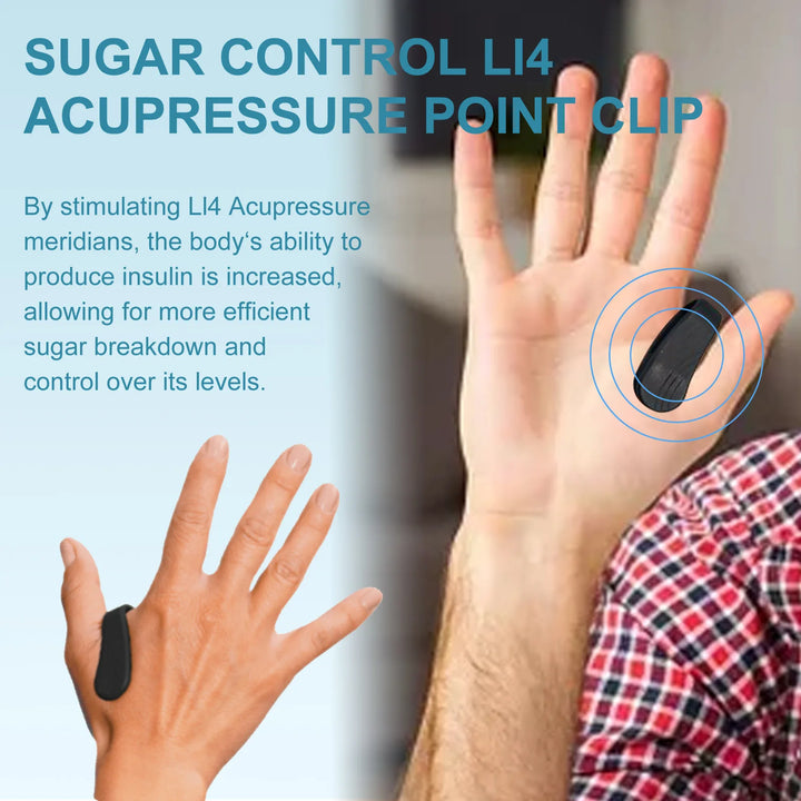 Sugar Control Acupressure Point Clip for Diabetic Treatment