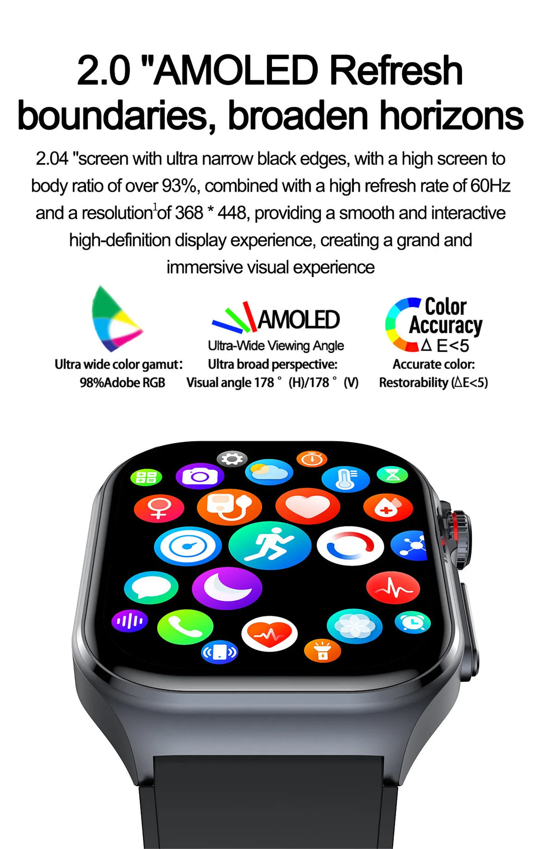 Lifesave Insight ® - Amoled Screen ECG Monitoring One Click Intelligent Micro Examination Bluetooth Call Smartwatch