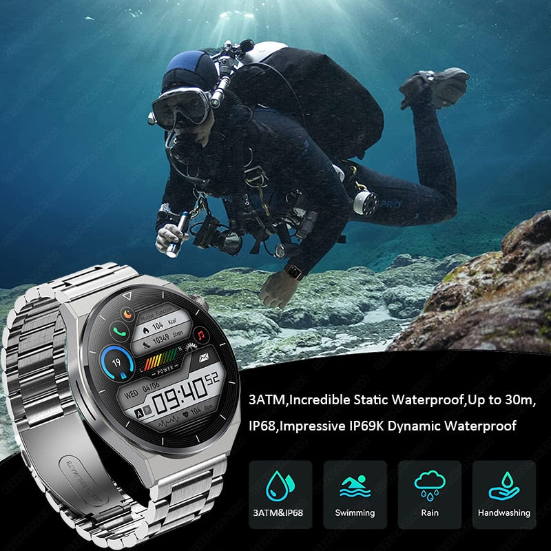 GT3 Pro Smart Watch -- Men NFC Waterproof Sport Fitness Tracker