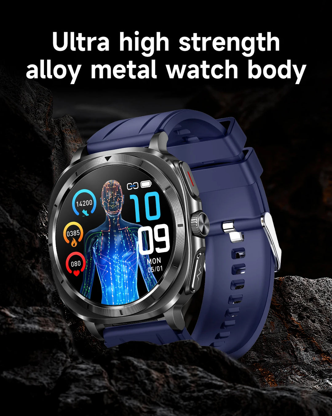 Power Fit® - Smartwatch with AMOLED Display | ECG Monitoring | Health Tracking | Voice Assistant | Outdoor Sports & Fitness Tracker