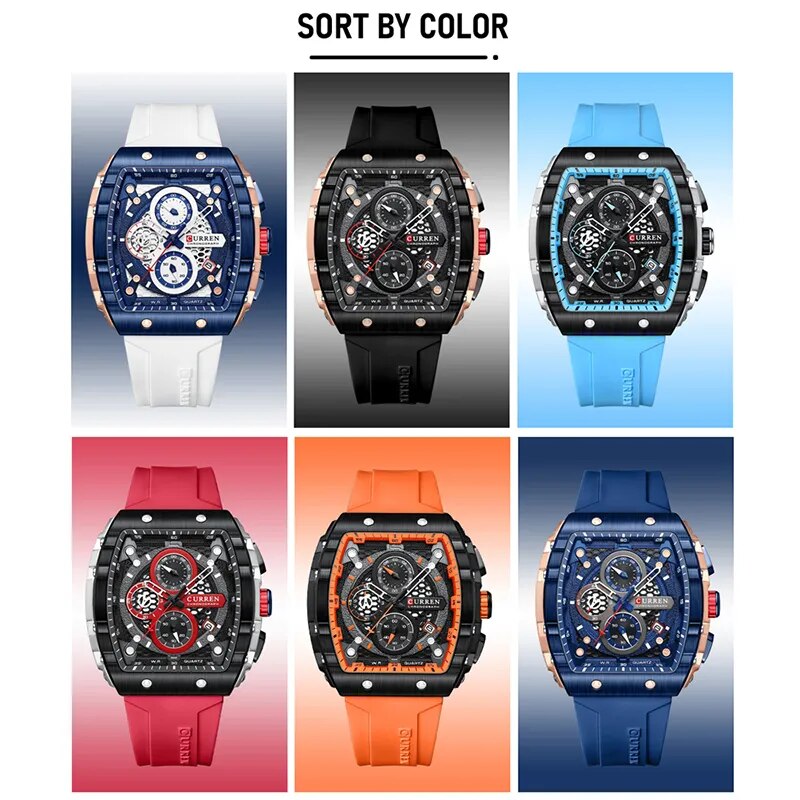 CURREN Quartz Chronograph  Men's Watches