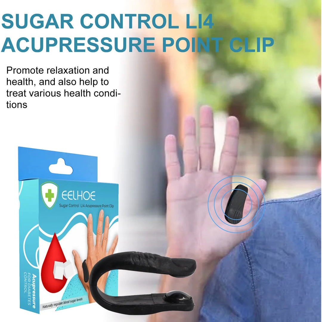 Sugar Control Acupressure Point Clip for Diabetic Treatment