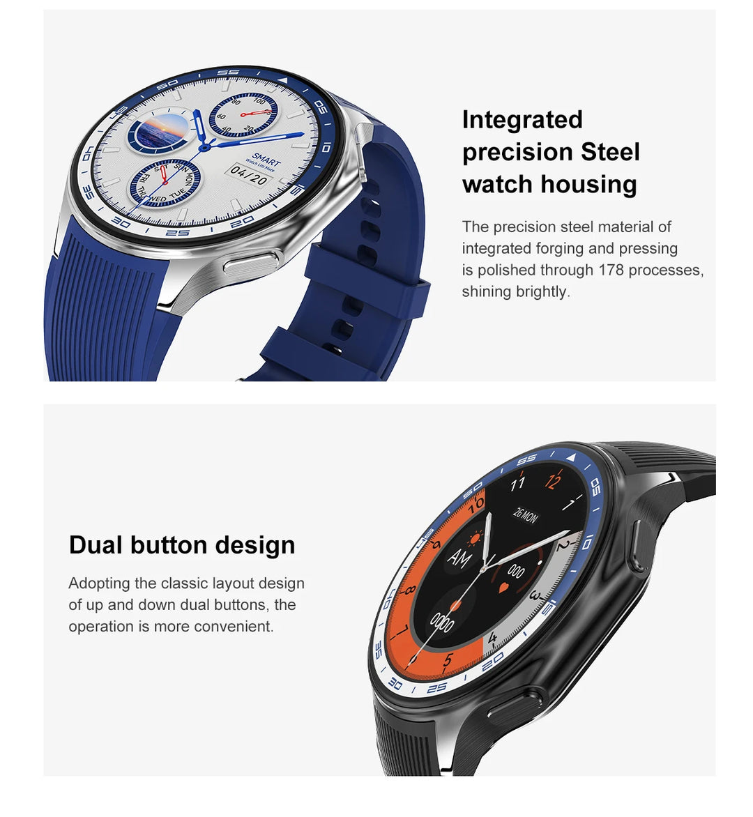 2024 New For OPPO Watch X Smart Watch 4G Memory Music Video Bluetooth Call IP68 Waterproof AMOLED Smartwatch For TWS Earphones ﻿