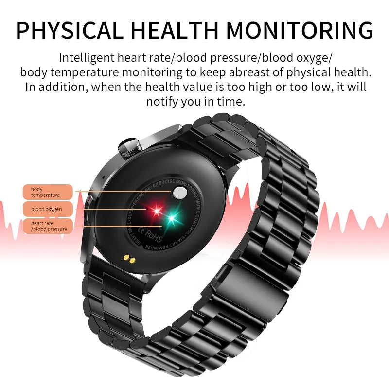 Physical Health Watches - Body Temperature Infrared Blood Oxygen Monitor Smartwatch