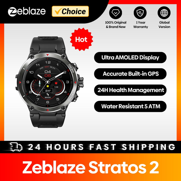 Zeblaze Stratos 2 GPS Smart Watch